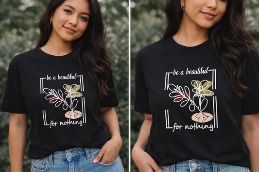 Zena Black Graphic T-Shirt