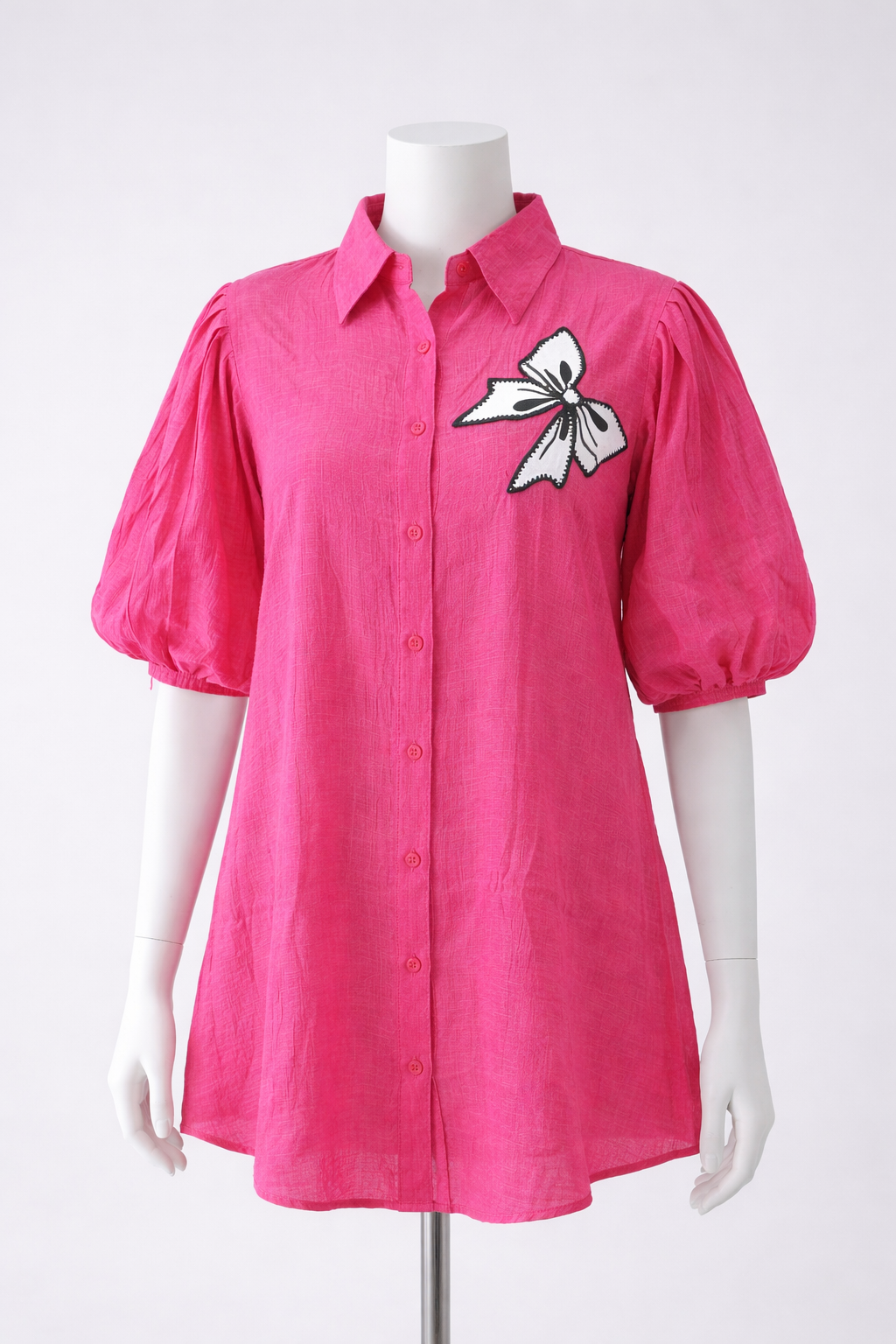 Luna Oversized Pink Tunic Top