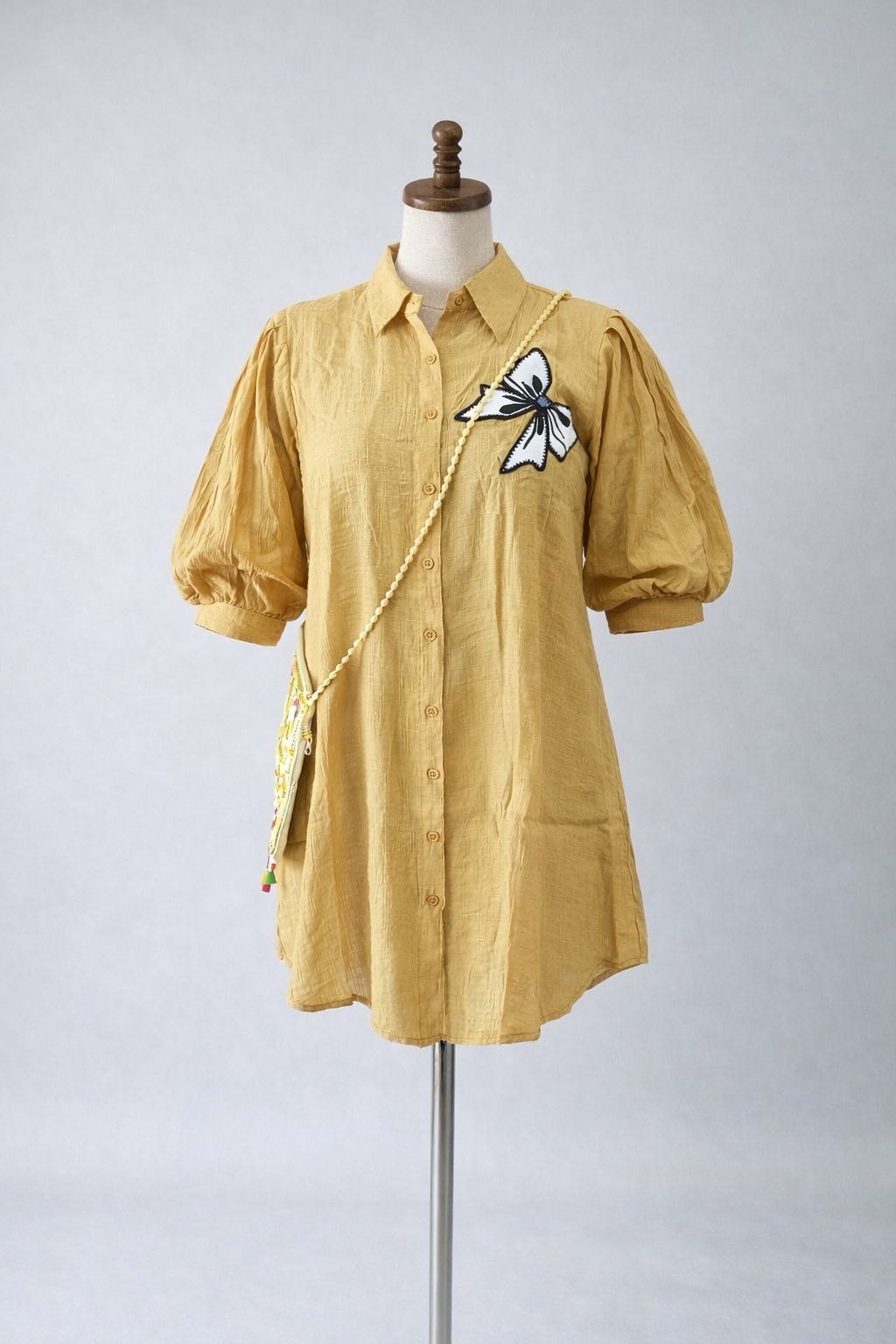 Luna Oversized Beige Tunic Top