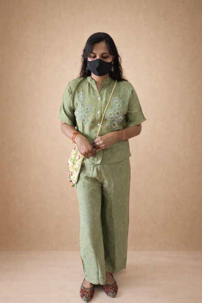 Elva Green Floral Co-Ord Set